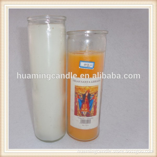 glass religious candles